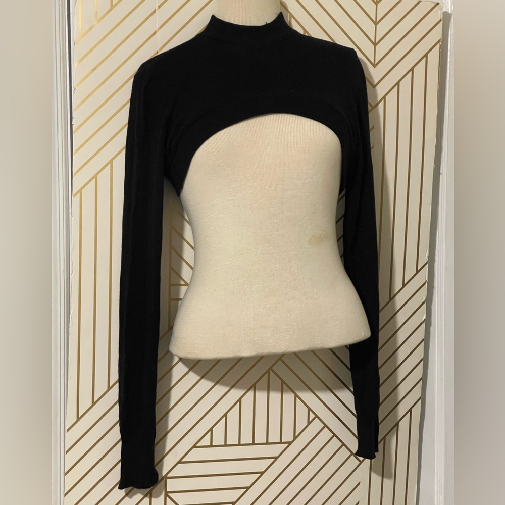 Black Long Sleeve Shrug